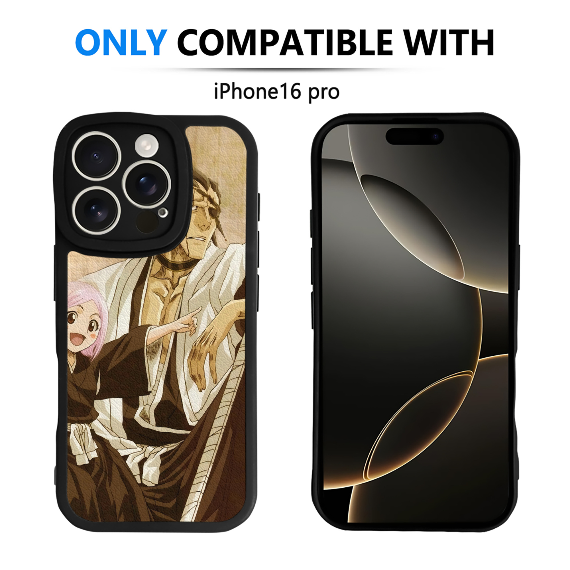（画像用） ブリーチ BLEACH 【iPhone 16シリーズ対応】シリコンスマホケース（レザー調） 材質：シリコン